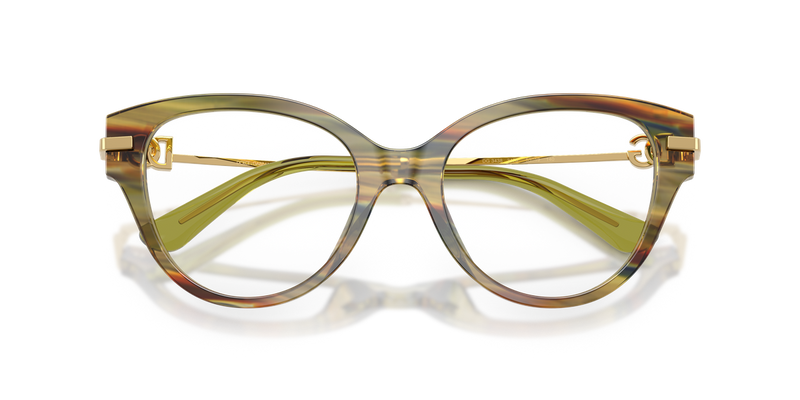 Dolce & Gabbana DG3438 in Striped Green Transparent - Alternate View