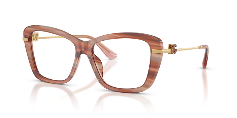 Dolce & Gabbana DG3439 in Striped Red - Alternate View