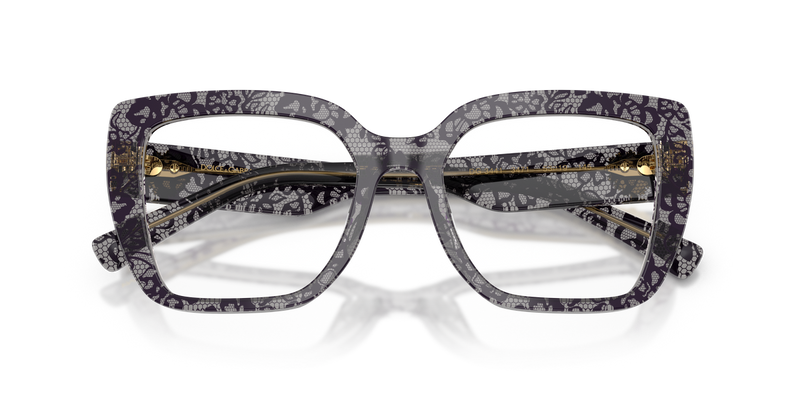 Dolce & Gabbana DG3441 in Print Black Lace - Alternate View