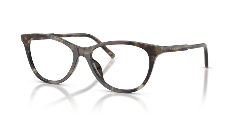 Dolce & Gabbana DG3443 in Green Havana / Demo Lens (3478) - Alternate View