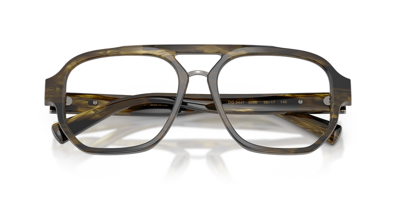Dolce & Gabbana DG3447 in Striped Green - Side View