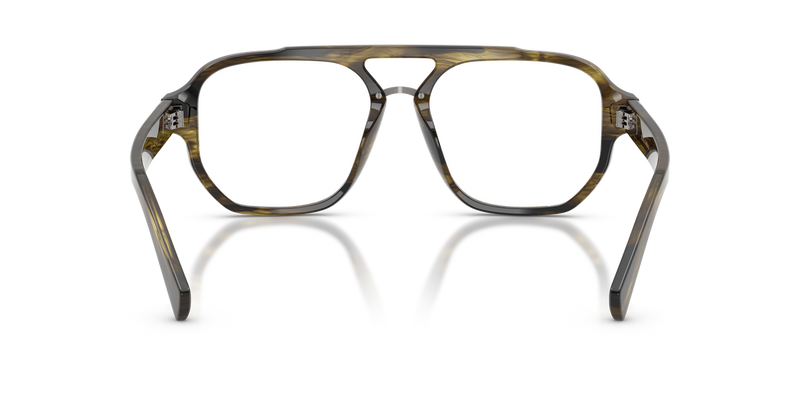 Dolce & Gabbana DG3447 in Striped Green - Temple Detail