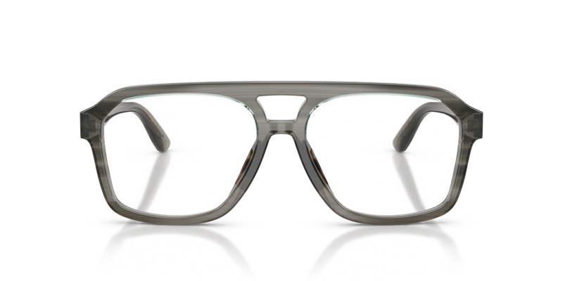 Dolce & Gabbana DG3452 in Transparent Grey On Striped Grey - Alternate View