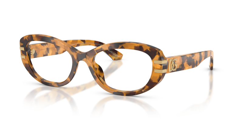 Dolce & Gabbana DG3455 in Yellow Havana - Front View