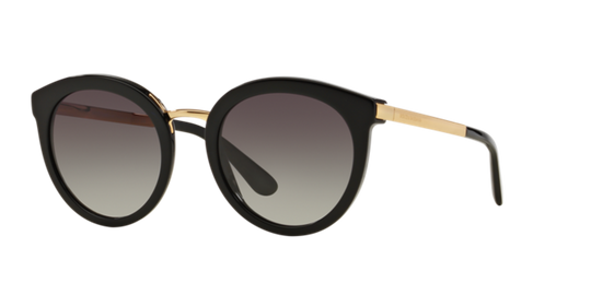 Dolce & Gabbana DG4268 - Black / Light Grey Gradient Dark Blue (501/8G)