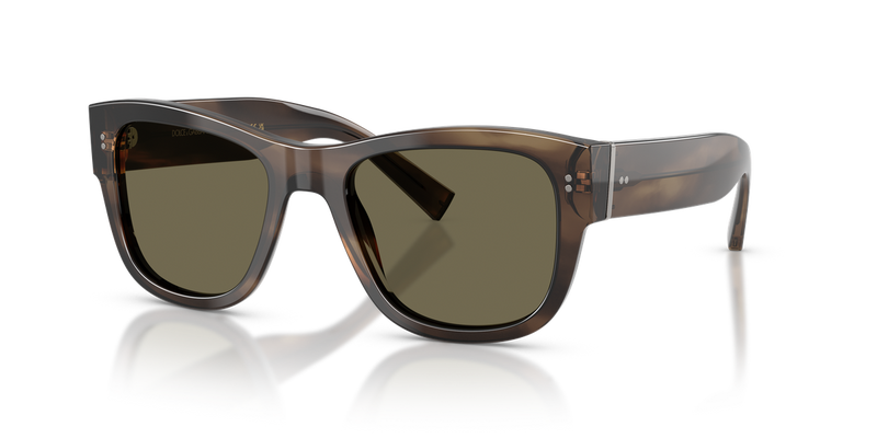 Dolce & Gabbana DG4338 in Green Havana / Brown (3200/3) - Front View