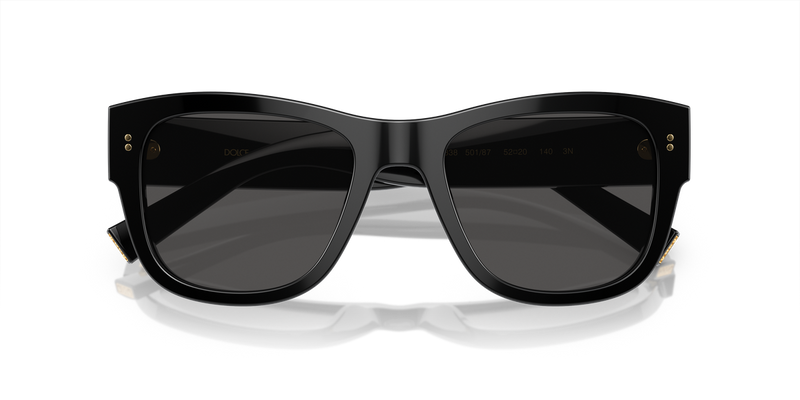 Dolce & Gabbana DG4338 in Black / Dark Grey (501/87) - Alternate View