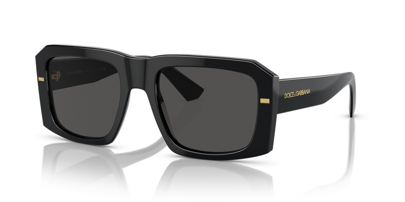 Dolce & Gabbana DG4430F in Black / Dark Grey (501/87) - Front View