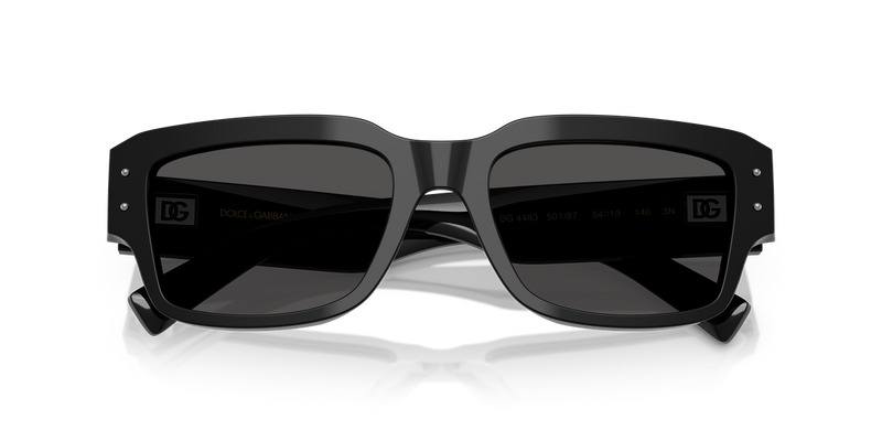 Dolce & Gabbana DG4483 in Black / Dark Grey (501/87) - Side View