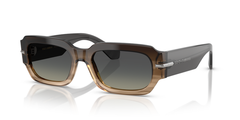 Dolce & Gabbana DG4485 in Gradient Striped Grey / Grey Gradient (348411) - Front View