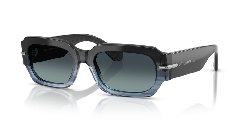 Dolce & Gabbana DG4485 in Gradient Striped Blue / Blue Gradient (348519) - Alternate View