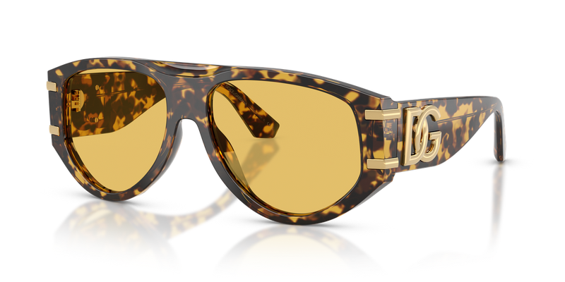 Dolce & Gabbana DG4499 in Yellow Havana / Yellow (333085) - Front View