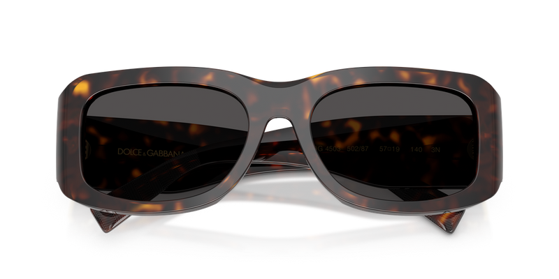 Dolce & Gabbana DG4503 in Havana / Dark Grey (502/87) - Alternate View