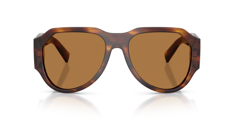 Dolce & Gabbana DG4504 in Striped Brown / Bronze (306373) - Alternate View