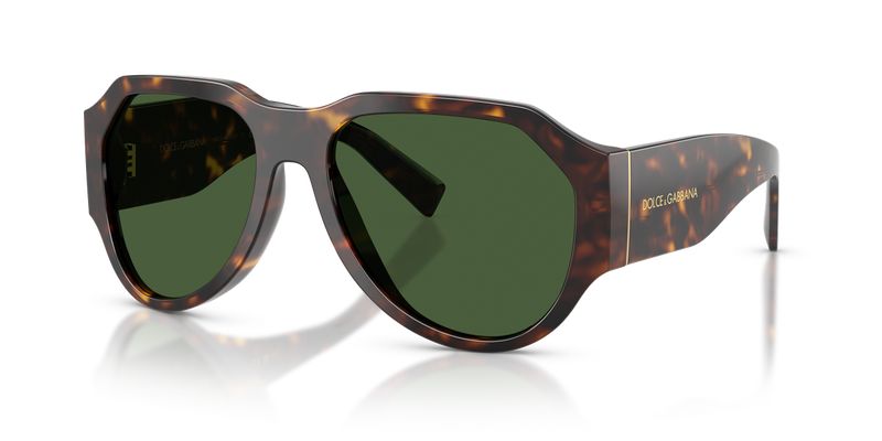 Dolce & Gabbana DG4504 in Havana / Dark Green (502/71) - Alternate View