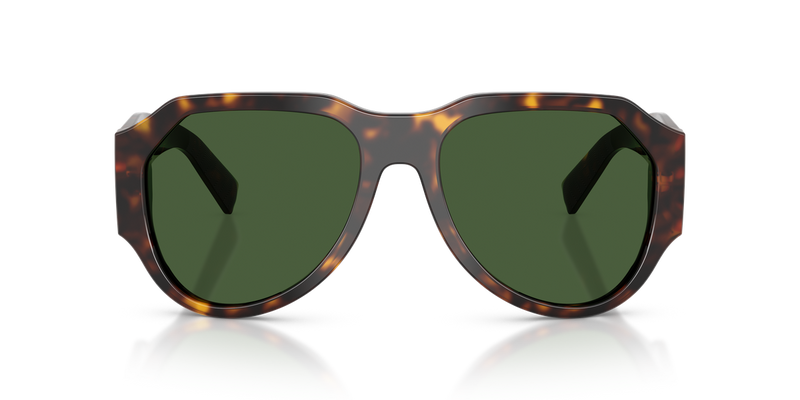 Dolce & Gabbana DG4504 in Havana / Dark Green (502/71) - Alternate View
