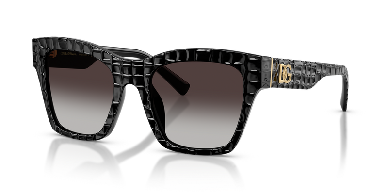 Dolce & Gabbana DG4512 in Black Texture Cocco - Alternate View