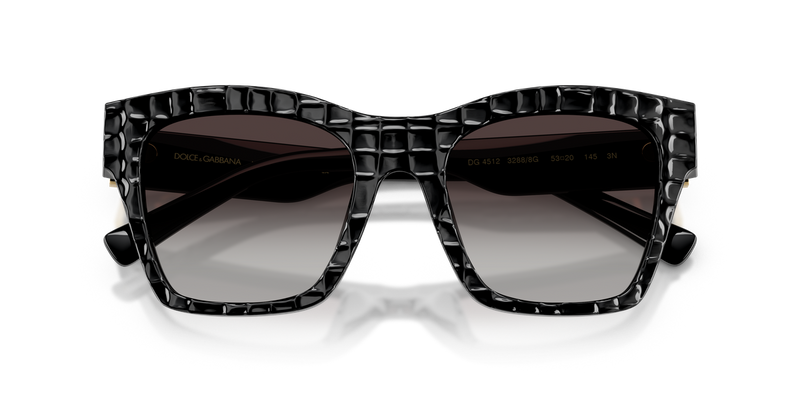 Dolce & Gabbana DG4512 in Black Texture Cocco - Alternate View