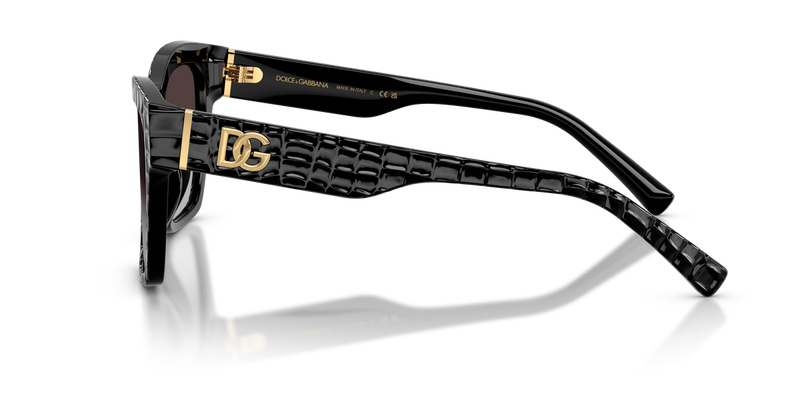 Dolce & Gabbana DG4512 in Black Texture Cocco - Alternate View