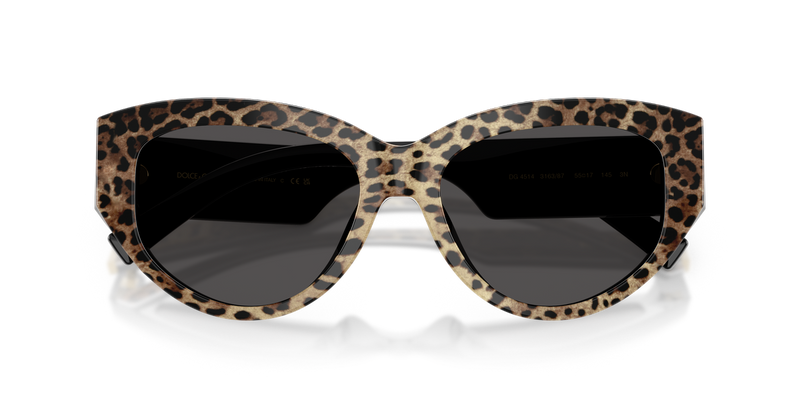 Dolce & Gabbana DG4514 in Leo Brown On Black - Alternate View