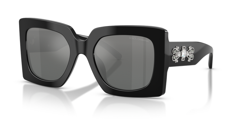 Dolce & Gabbana DG4525B in Black / Grey Mirror Silver Gradient (501/88) - Alternate View