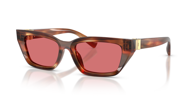 Dolce & Gabbana DG4532 in Striped Brown / Red (322175) - Front View