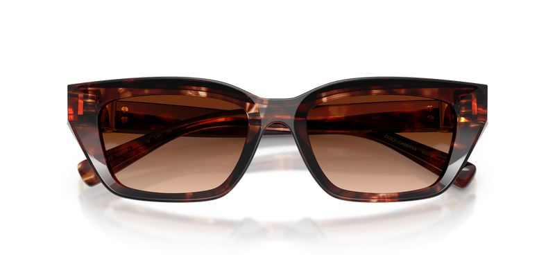 Dolce & Gabbana DG4532 in Dark Red Havana / Brown Gradient (322274) - Alternate View