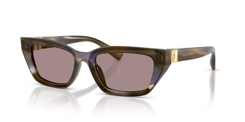 Dolce & Gabbana DG4532 in Striped Olive / Violet (3447LA) - Alternate View