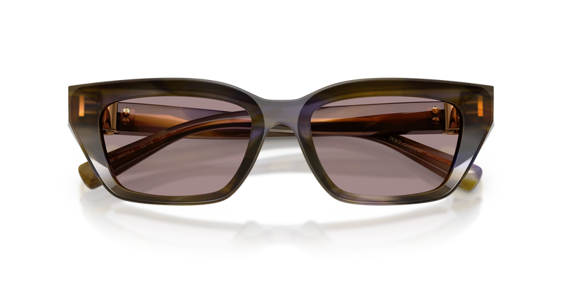 Dolce & Gabbana DG4532 in Striped Olive / Violet (3447LA) - Alternate View