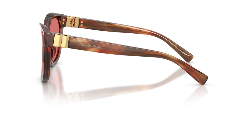 Dolce & Gabbana DG4533 in Striped Brown / Red (322175) - Back View