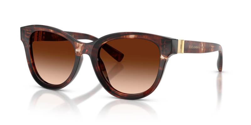 Dolce & Gabbana DG4533 in Dark Red Havana / Brown Gradient (322274) - Alternate View