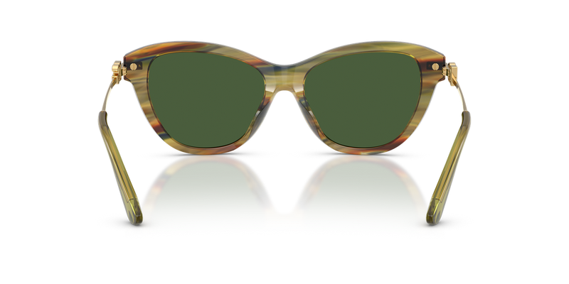 Dolce & Gabbana DG4534 in Striped Green Transparent / Dark Green (347571) - Alternate View