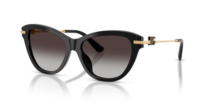 Dolce & Gabbana DG4534 in Black / Light Grey Gradient Black (501/8G) - Alternate View