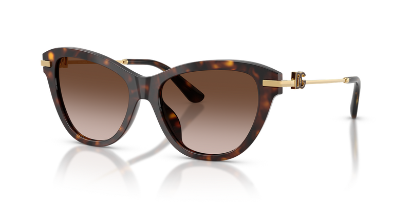 Dolce & Gabbana DG4534 in Havana / Light Brown Gradient Dark Brow (502/13) - Alternate View