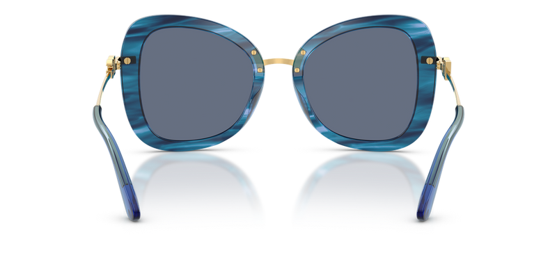 Dolce & Gabbana DG4535 in Striped Blue / Blue (347272) - Temple Detail