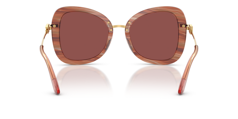 Dolce & Gabbana DG4535 in Striped Red / Dark Violet (347375) - Alternate View