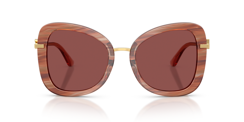Dolce & Gabbana DG4535 in Striped Red / Dark Violet (347375) - Alternate View