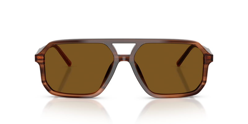 Dolce & Gabbana DG4541 in Brown On Striped Brown / Dark Brown Polarized (348183) - Alternate View