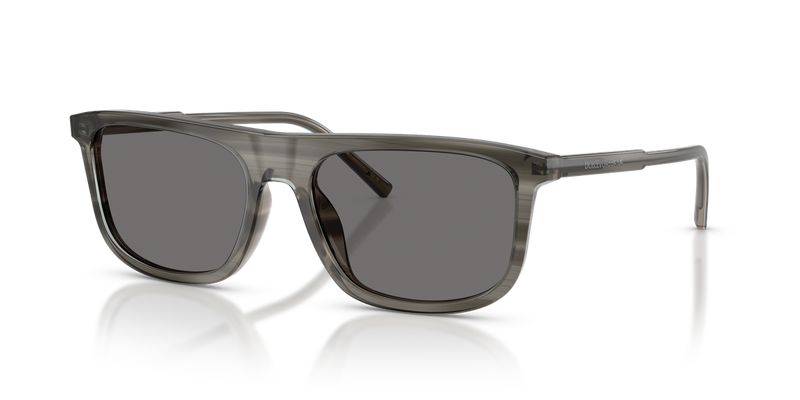 Dolce & Gabbana DG4542 in Grey On Striped Grey / Dark Grey Polarized (347981) - Front View