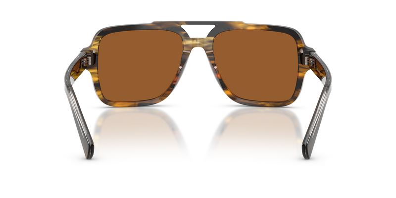 Dolce & Gabbana DG4544 in Striped Brown / Brown (306363) - Alternate View