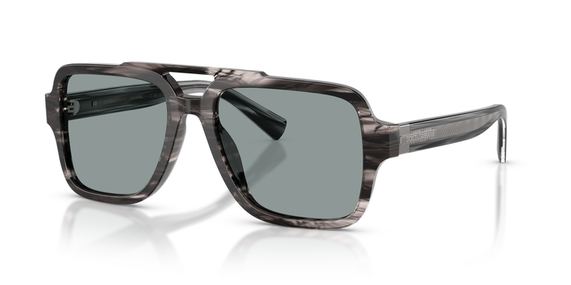 Dolce & Gabbana DG4544 in Striped Grey / Dark Grey (3440/1) - Alternate View