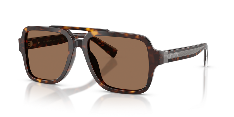 Dolce & Gabbana DG4544 in Havana / Dark Brown (502/73) - Alternate View