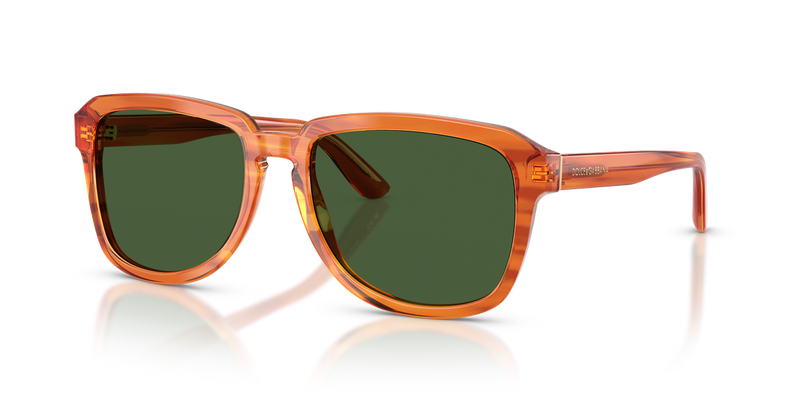 Dolce & Gabbana DG4566 in Transparent Camel On Striped Ginger - Alternate View