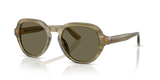 Transparent Green On Striped Green / Brown (3480/3)