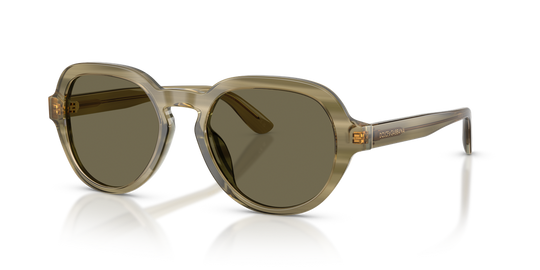 Dolce & Gabbana DG4567 - Transparent Green On Striped Green / Brown (3480/3)