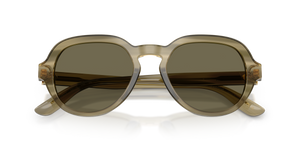 Transparent Green On Striped Green / Brown (3480/3)