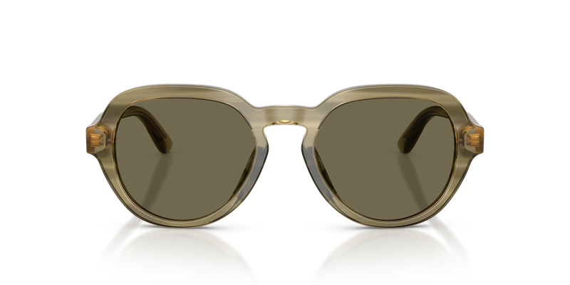 Dolce & Gabbana DG4567 in Transparent Green On Striped Green - Alternate View