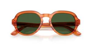 Transparent Camel On Striped Ginger / Dark Green (348371)