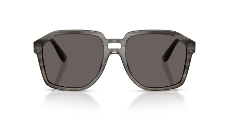 Dolce & Gabbana DG4568 in Transparent Grey On Striped Grey - Alternate View
