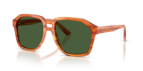 Transparent Camel On Striped Ginger / Dark Green Polarized (34839A)